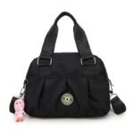 Extra Large Corduroy Crossbody black Bag