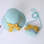 SweetBloom Straw Crossbody Bag Fruit Green