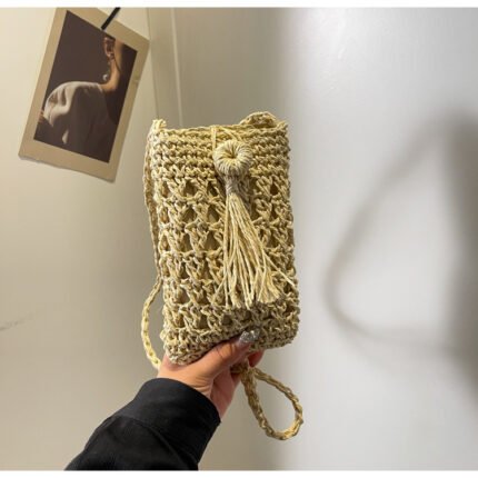 BohoLite Hemp Straw Crossbody bag