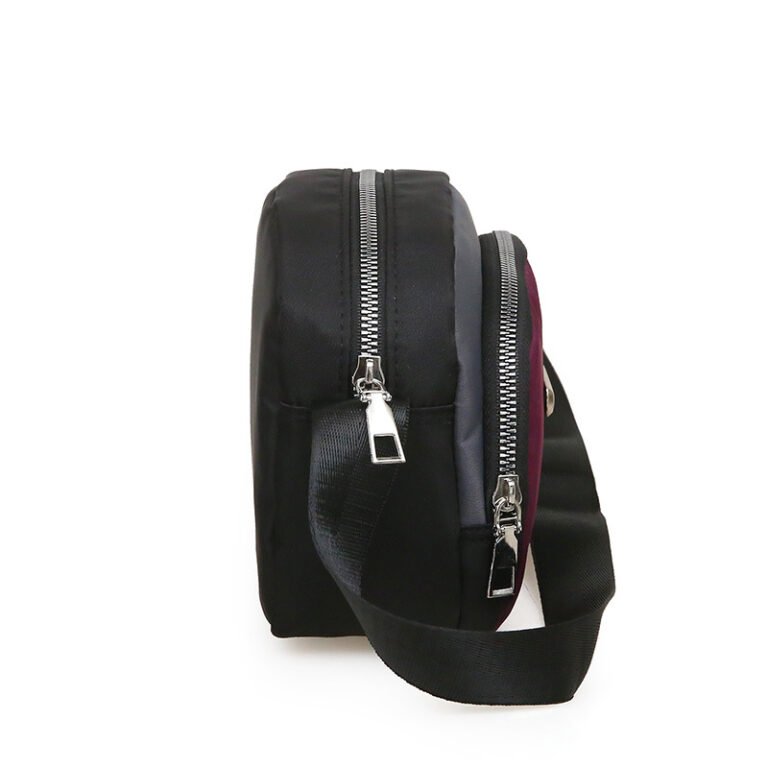 Mini Soft Nylon Crossbody Black Bag