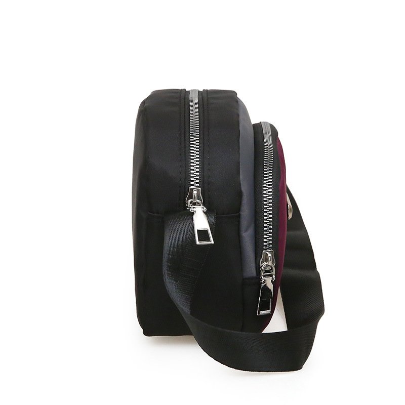 Mini Soft Nylon Crossbody Black Bag