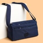Women’s Minimalist Nylon Crossbody Dark Blue Bag