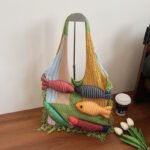 SoftStitch Cotton Beach Crossbody Bag Green