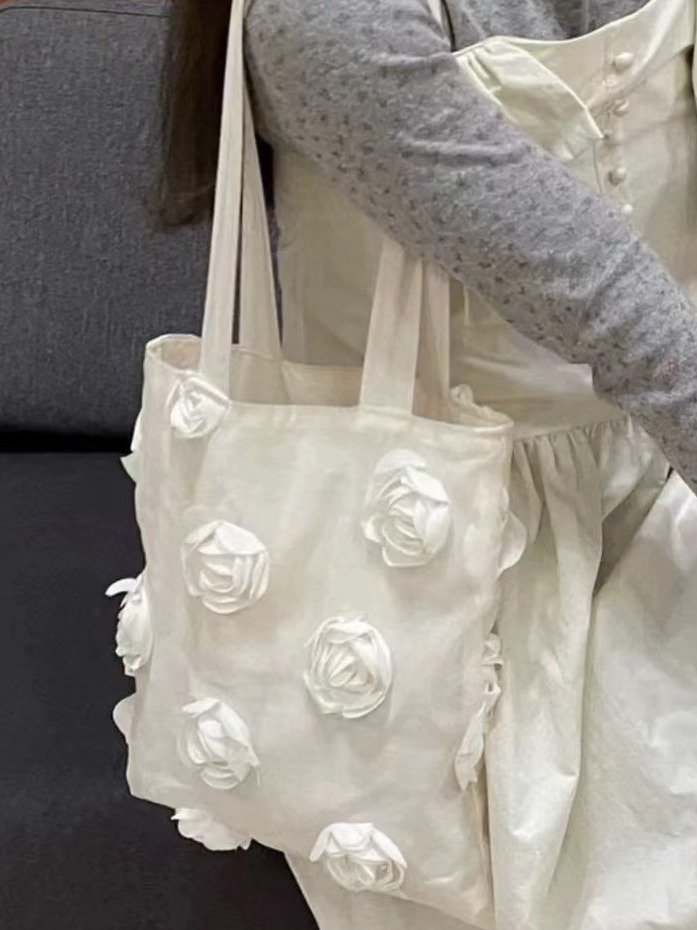 SimpleBlossom Nylon Crossbody Bag