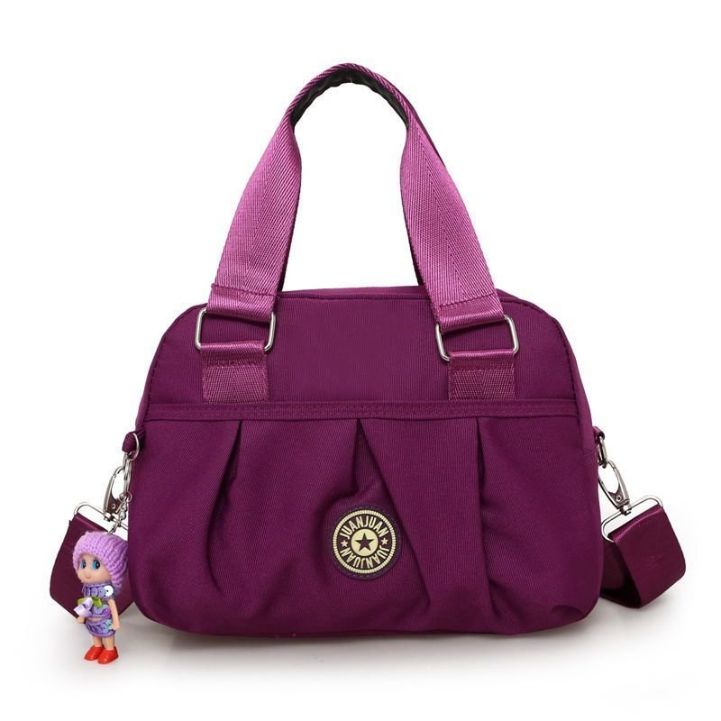 Extra Large Corduroy Crossbody Purple Bag