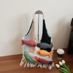 SoftStitch Cotton Beach Crossbody Bag White