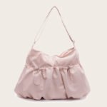 PastelCharm Nylon Crossbody Bag