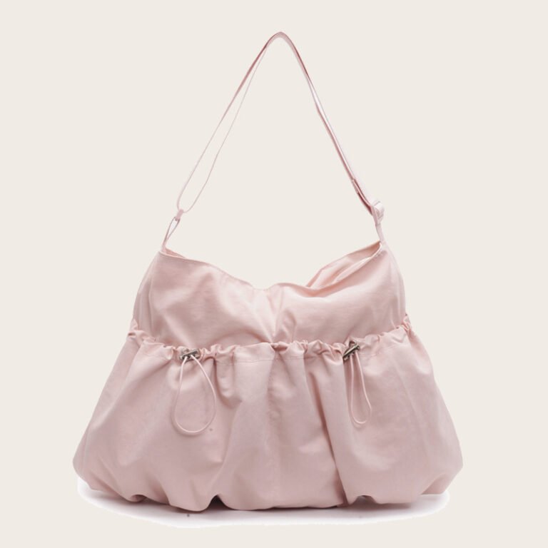 PastelCharm Nylon Crossbody Bag