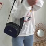 Mini Soft Nylon Crossbody Black Bag