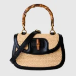 UrbanSaddle Straw Crossbody black