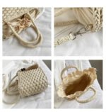 TwinHue Straw Crossbody Bag - Image 10