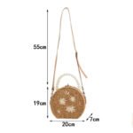 SpringLoom Beaded Lock Crossbody Bag brown size