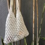 Hollow Charm Tote Bag White