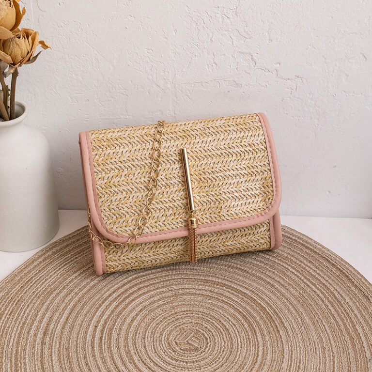 Solstra Woven Bag Pink