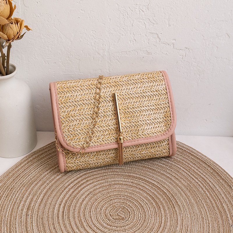 Solstra Woven Bag Pink