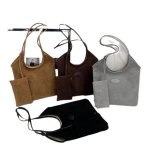 Suedora Luxe Bucket Bag Grey