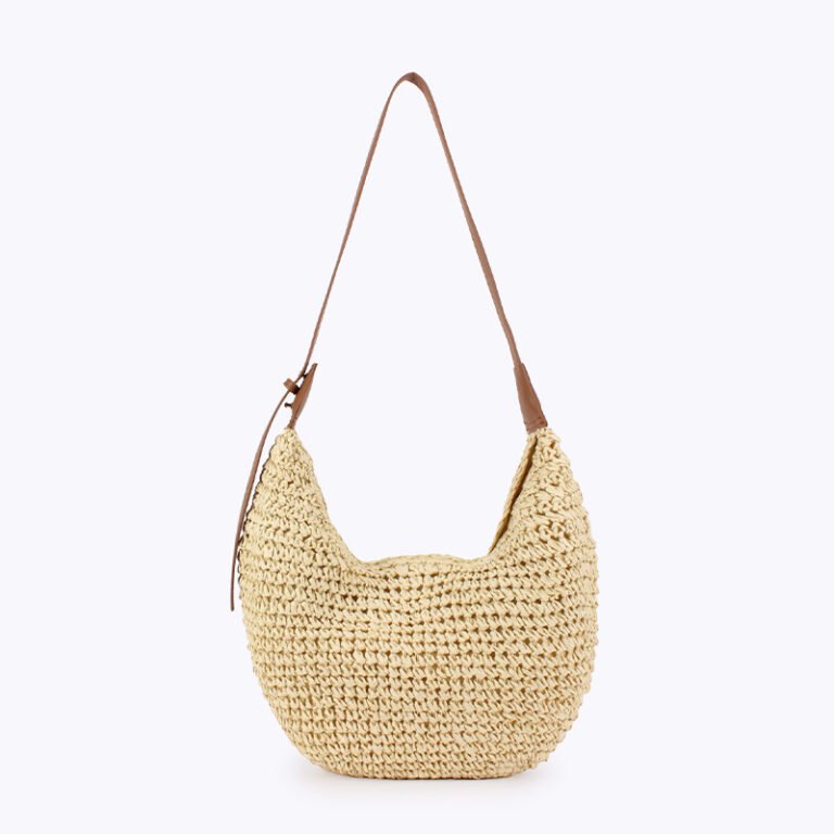 Harvest Straw Bag Beige
