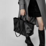 Heritage Stitch Tote Bag Black