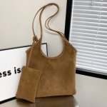 Suedora Luxe Bucket Bag Brown