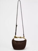 Dumpling Style Woven Crossbody Bag