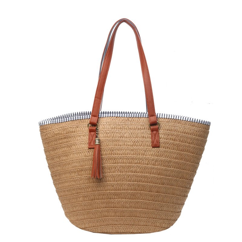 Breezy Charm Straw Bag