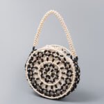 Halo Beaded Bag Black