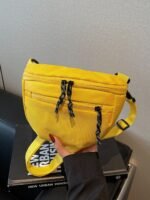 street style Canvas Crossbody yellow Bag