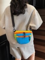 street style Canvas Crossbody Bag