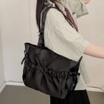 Blush Bow Tote bag Black