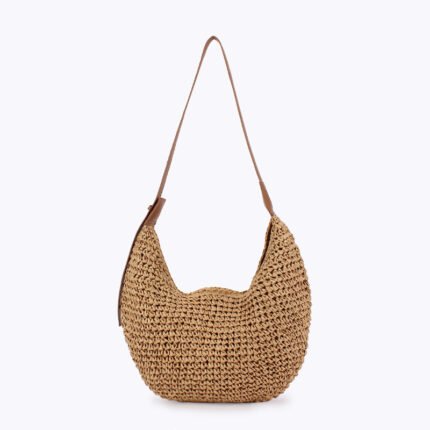 Camel Harvest Straw Bag