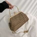 Chainelle Woven Bag Khaki
