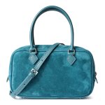 7Luxe Mini Suede Hobo Bag Blue