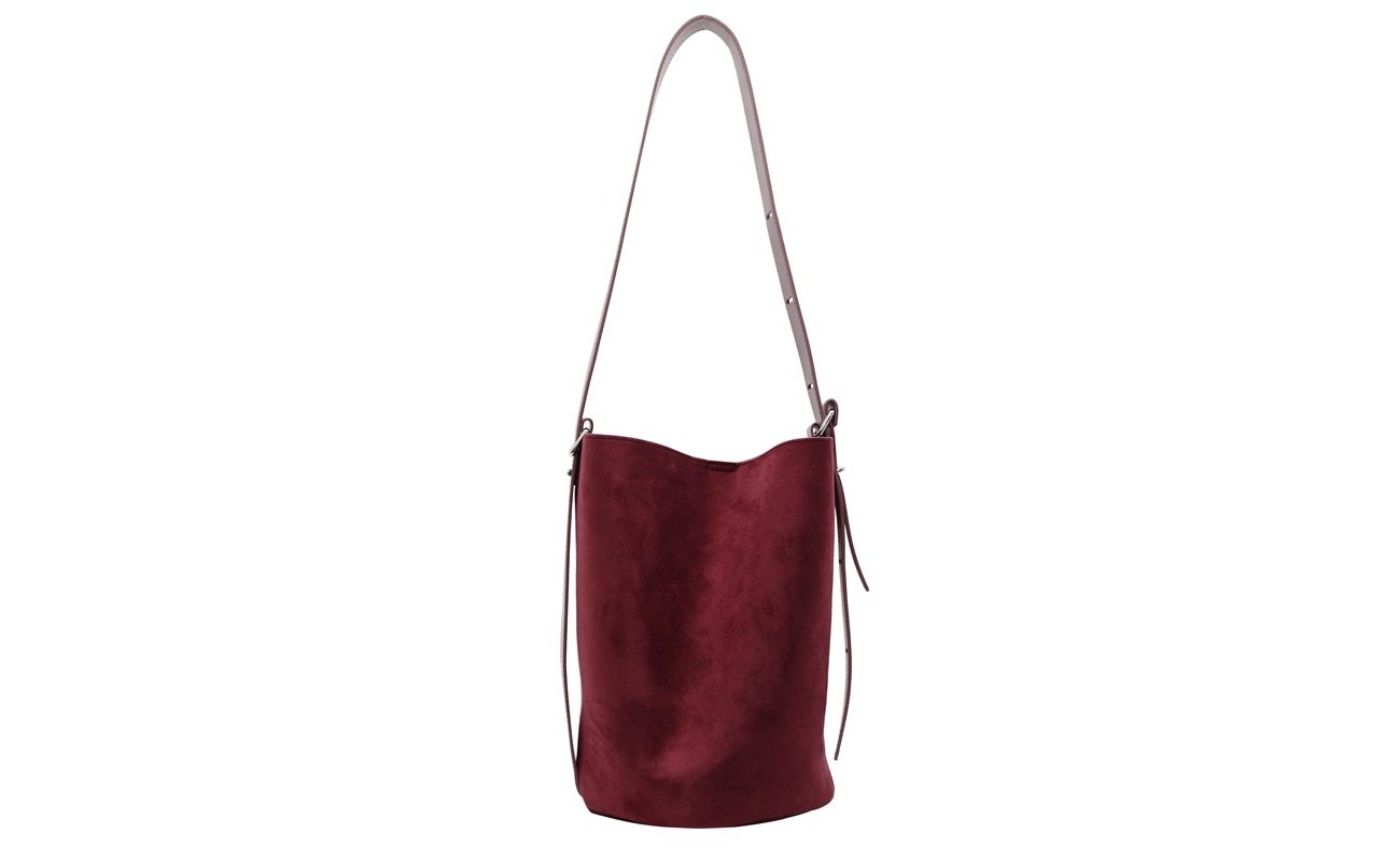 UrbanEase Suede Bucket Bag
