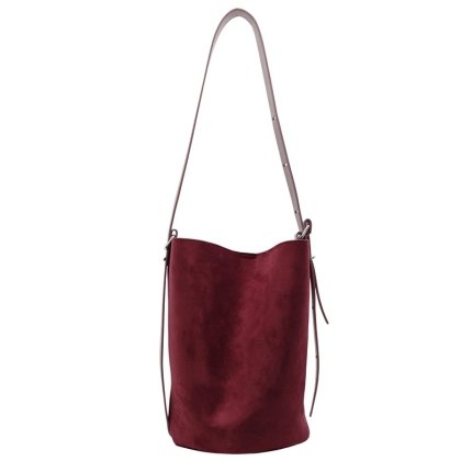 UrbanEase Suede Bucket Bag