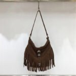 Compact unisex Hobo Bag Coffee