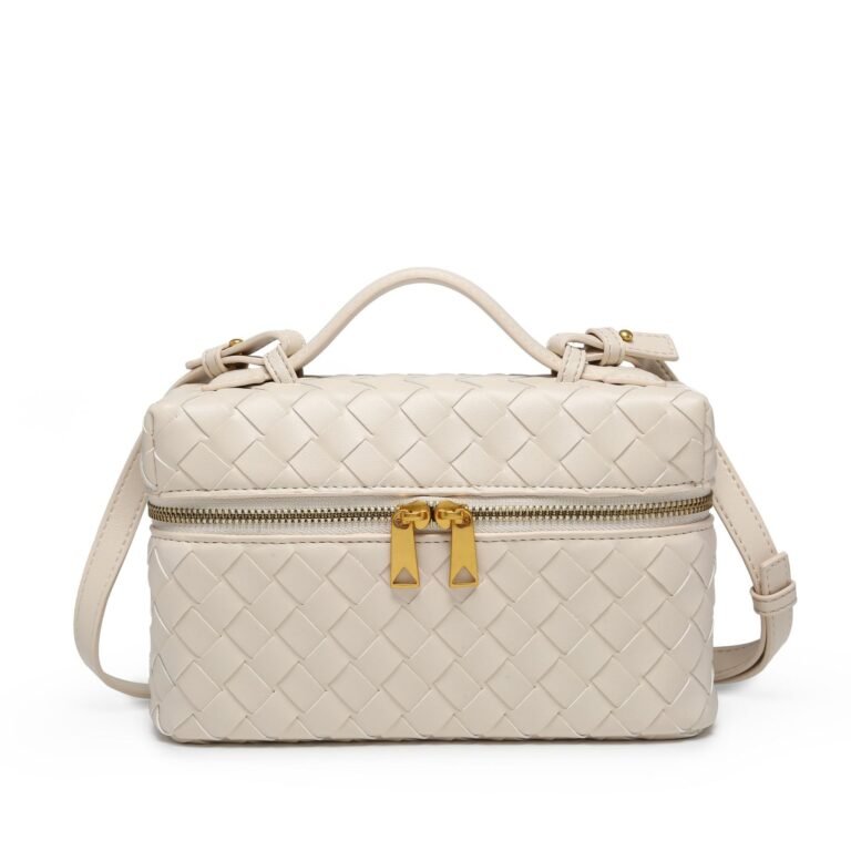 Style Cube Woven Bag White