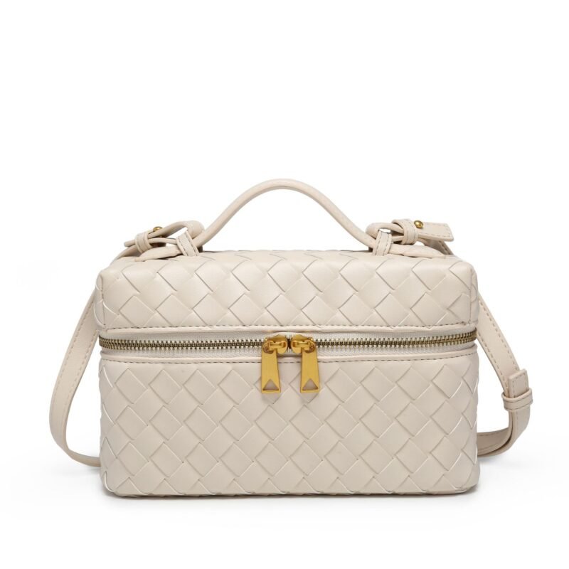 Style Cube Woven Bag White