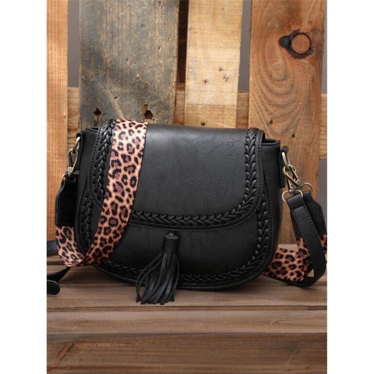 Strap Switch Woven Bag Black