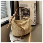 Casual Woven Crossbody bag Khaki