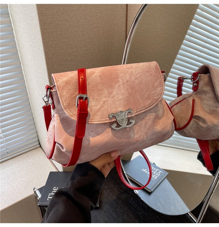 Flexi Charm Nylon Bag Pink