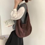 City Muse Suede Bucket Bag Coffee