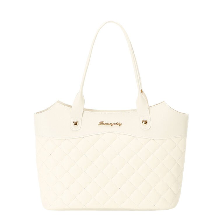 Luxe Lite Woven Bag White