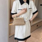 Chainelle Woven Bag Khaki