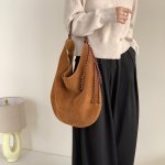 City Muse Suede Bucket Bag Brown