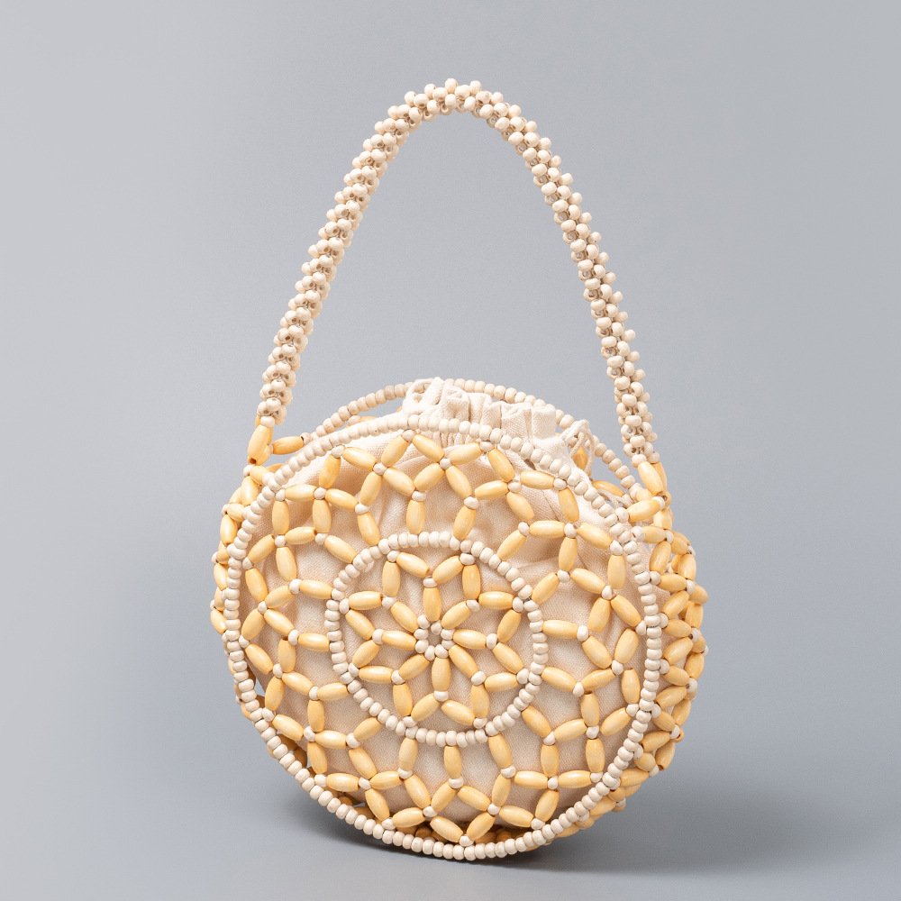 Halo Beaded Bag Beige Halo Beaded Bag Beige