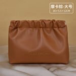 Velora Pleated Cosmetic Bag Brown