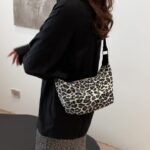 Metro Wild Shoulder Bag lepord White