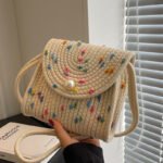 Kavéa Woven Bag Beige Dot Color