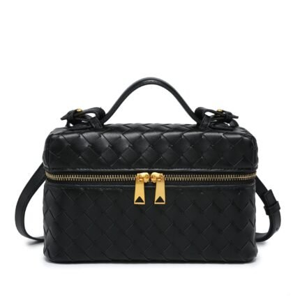 Style Cube Woven Bag Black