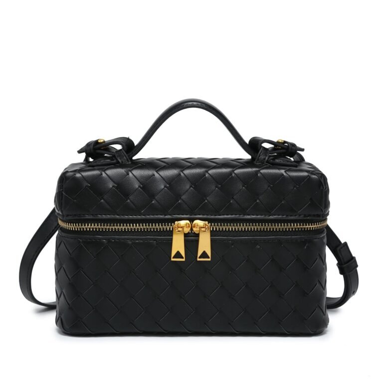 Style Cube Woven Bag Black